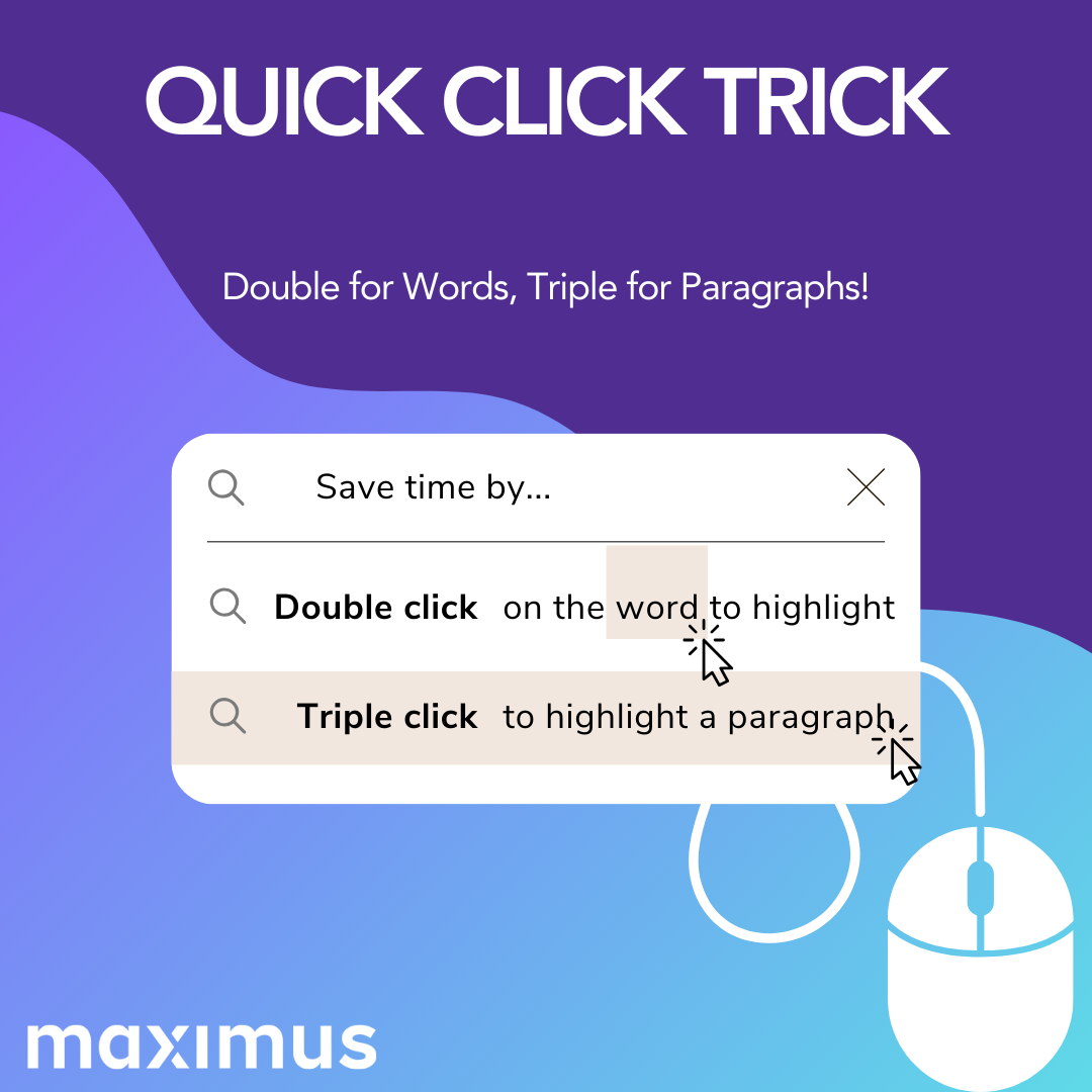 Quick Click Trick visual design sample